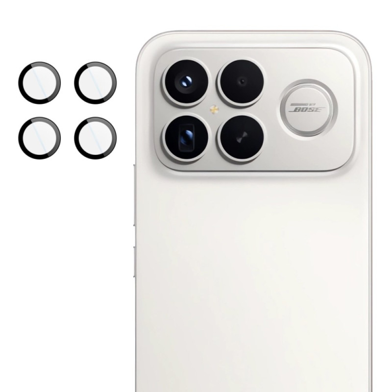 Protecção para lente
 protetora de vidro temperado para Poco F8 Ultra (moldura de posicionamento automático)