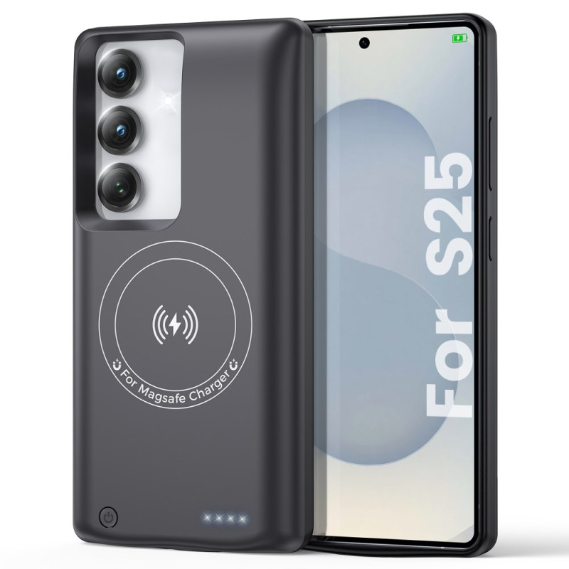 Capa
 de bateria externa 10000mAh para Samsung Galaxy S25 / S24 com fixação magnética