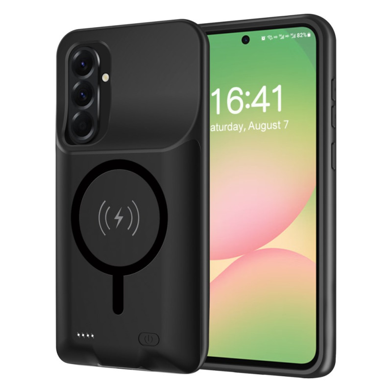 Capa
 de bateria 6000mAh para Samsung Galaxy A36 / A56 5G Carregador externo com suporte magnético