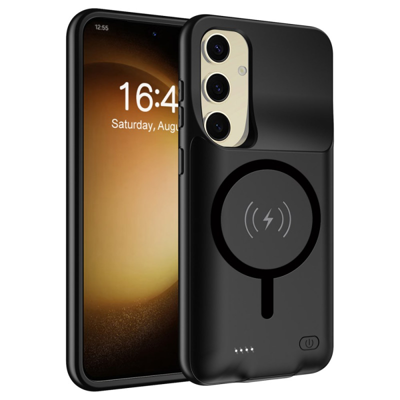 Capa
 de bateria de 10000mAh para Samsung Galaxy S25 Carregador externo com suporte magnético