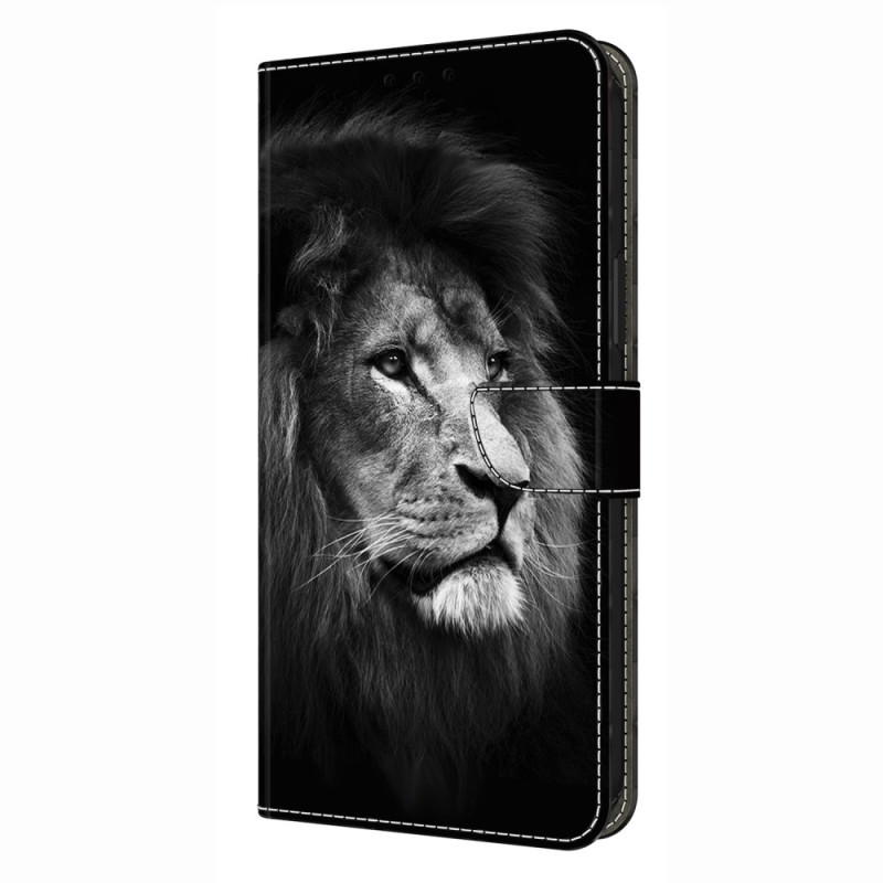 Capa Samsung Galaxy S26 Plus 5G Lion em preto e branco