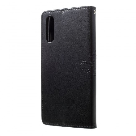 Samsung Galaxy A70 Tree & Owl Strap Case