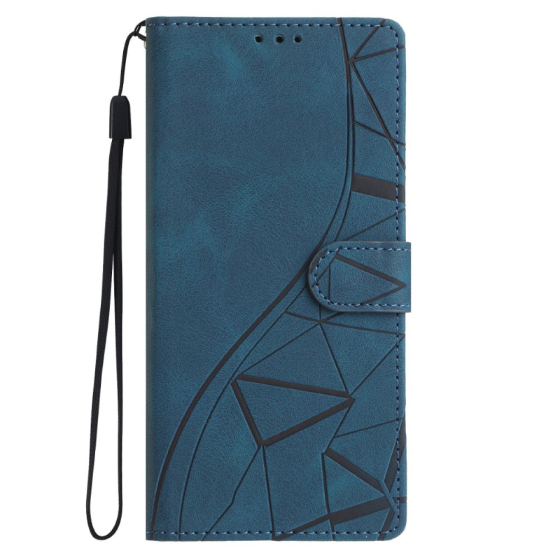 Capa com triângulos gravados para Samsung Galaxy S26 Plus