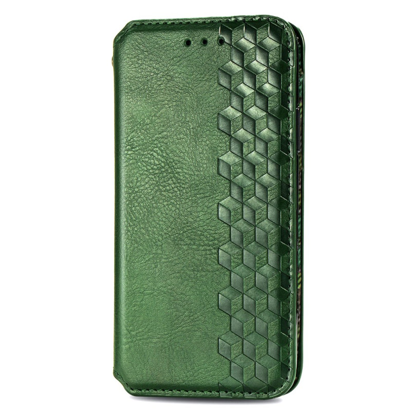 Capa flip Oppo A6 Pro 5G Efeito camurça Losanges