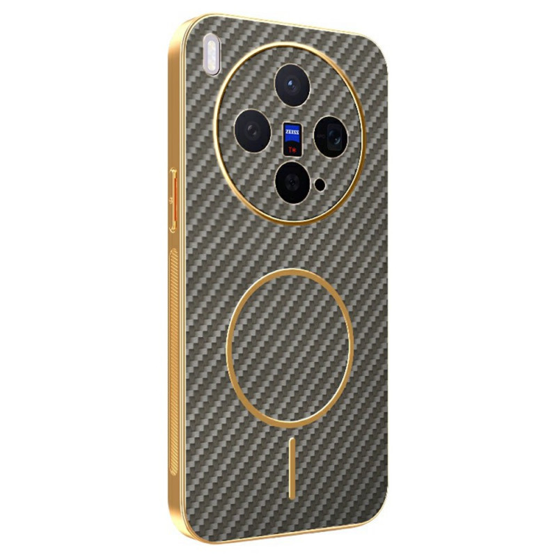 Vivo X300 Capa com textura de fibra de carbono