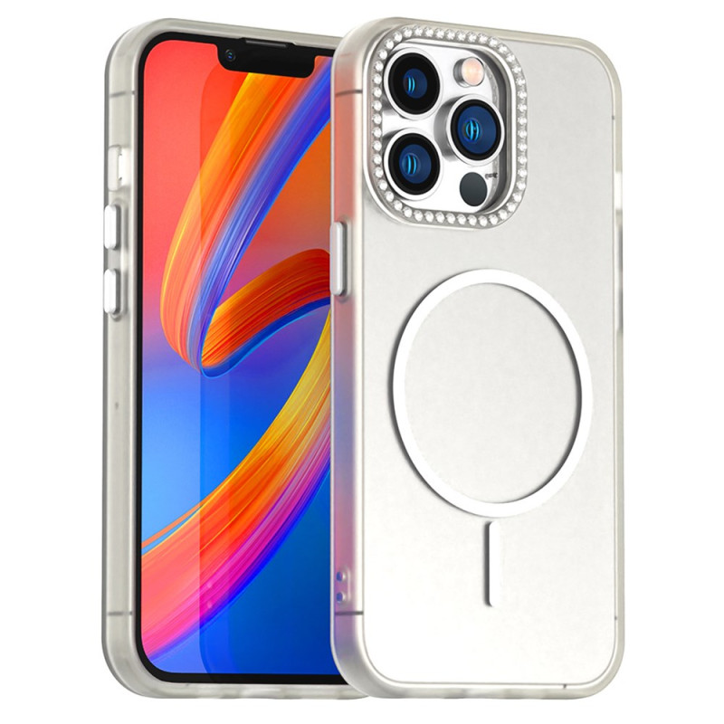 Capa para iPhone 13 Pro MagSafe Lens Frame Strass