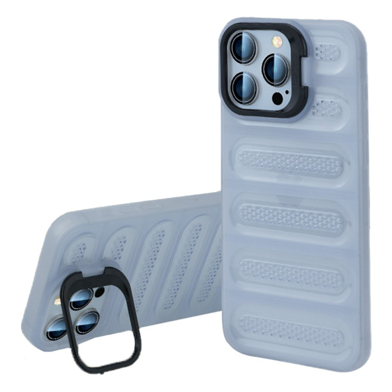 Capa para iPhone 13 Pro Suporte integrado e dissipação de calor translúcida