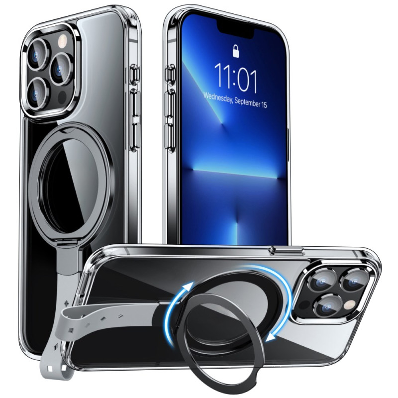 Capa MagSafe translúcida para iPhone 13 Pro com cordão de segurança