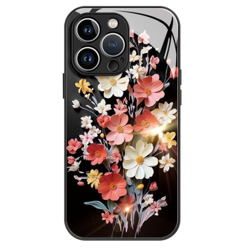Coque iPhone 13 Pro Verre Trempé Design Bouquet