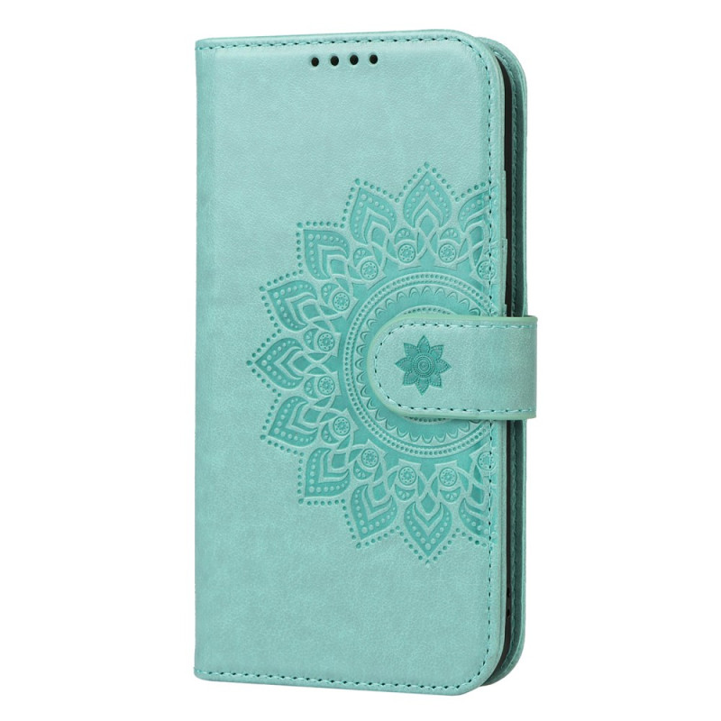 Capa para iPhone 13 Pro Mandala Flower com fita adesiva