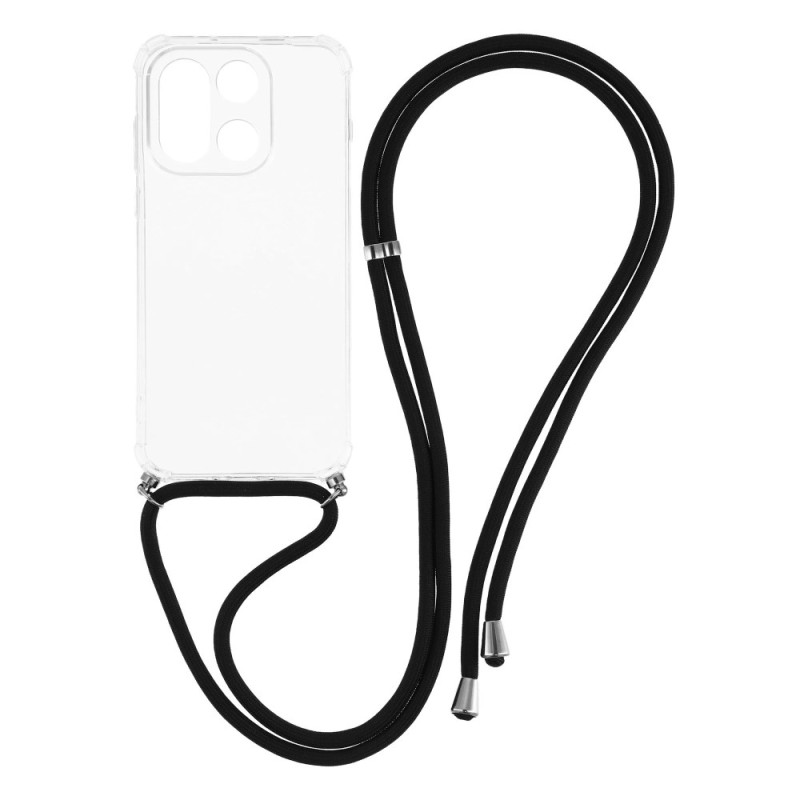 Capa transparente com cordão para OnePlus 15