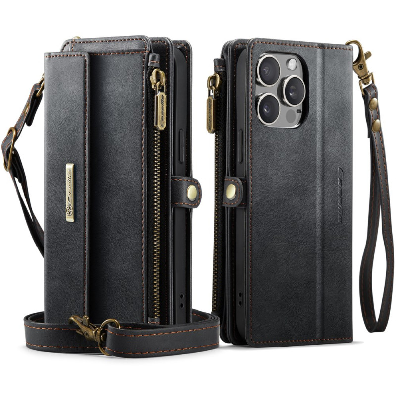 Capa para iPhone 13 Pro Max com proteção RFID e 9 suportes para cartões CASEME