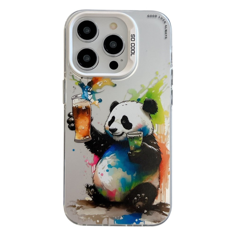 Capa iPhone 13 Pro Max Panda Graffiti
