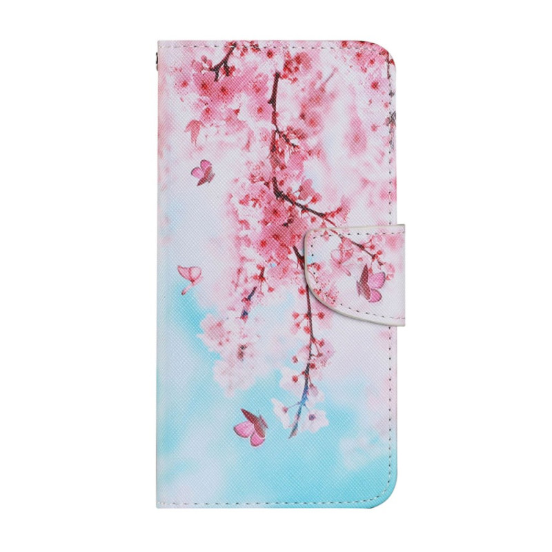 Capa iPhone 13 Pro Max Flores cor-de-rosa