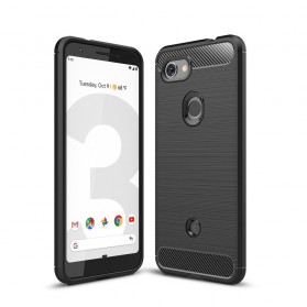 Google Pixel 3A Capa de fibra de carbono escovada