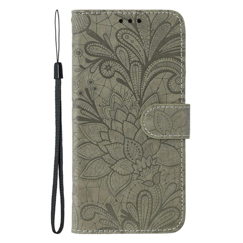 Capa de renda floral para Motorola Edge 70