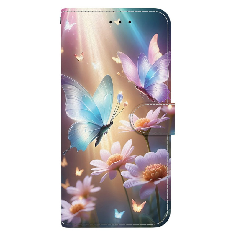 Capa Floral Butterfly para Xiaomi Redmi Note 15 Pro 5G Floral Butterfly