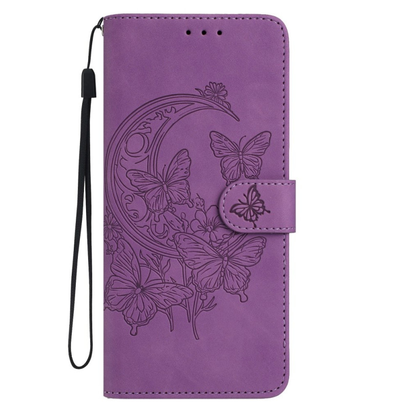 Capa Xiaomi Redmi Note 15 Pro 5G Design de borboleta e flor