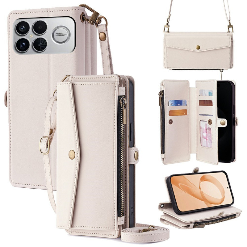 Capa para carteira do Poco F8 Ultra