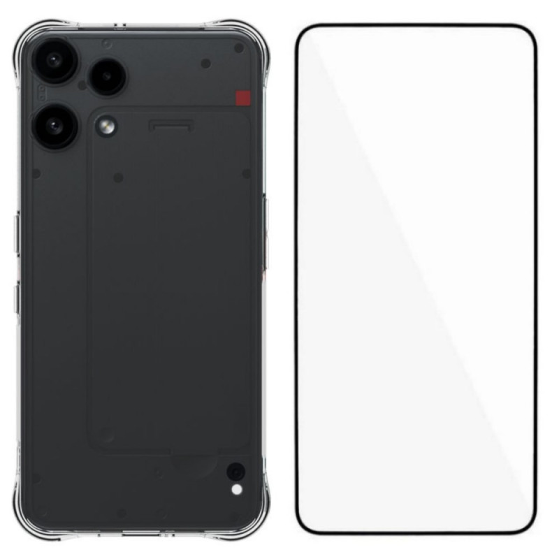 Capa transparente com proteção de ecrã para o Nothing Phone (3a) Lite