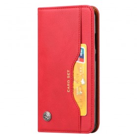 Capa Flip Huawei Y7 2019 Capa de cartão em pele
