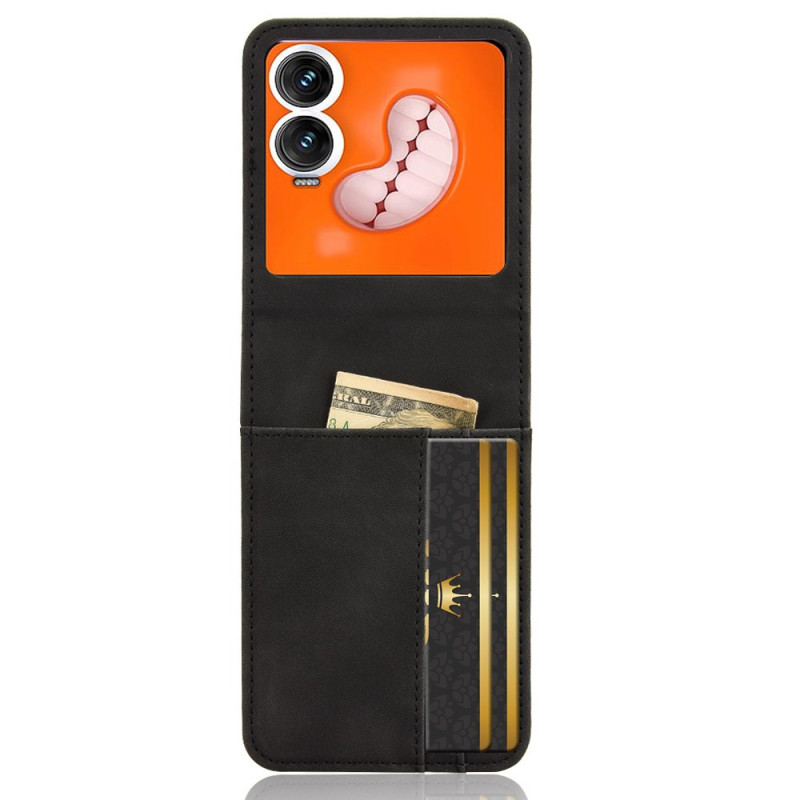 Capa Infinix Zero Flip 5G com suporte para cartão e design separável