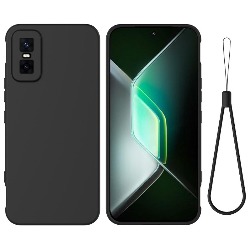 Capa Infinix GT 30 Pro / GT 30 Pro 5G Silicone líquido e cordão de segurança
