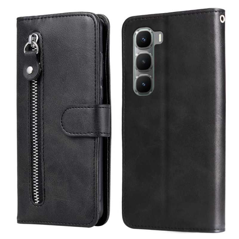 Capa de bolso com fecho para Infinix Hot 60 Pro 4G