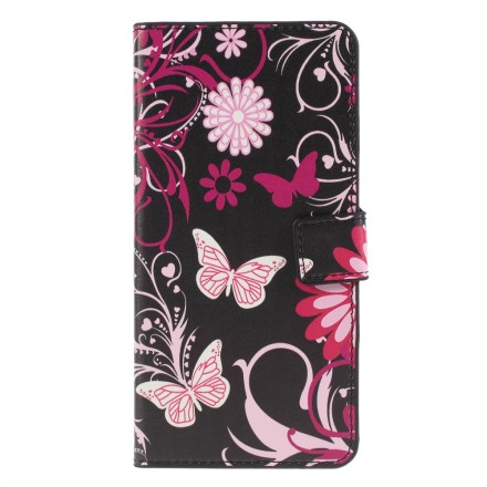 Capa Huawei P30 Lite Butterflies and Flowers
