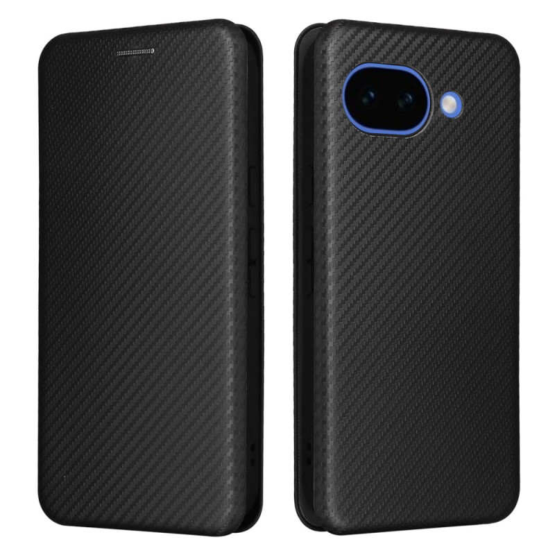 Capa Flip Cover Google Pixel 10A Fibra de carbono