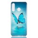 Capa Huawei P30 Lite Butterfly Blue Fluorescent