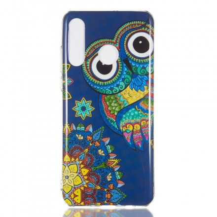 Huawei P30 Lite Case Owl Mandala Fluorescente