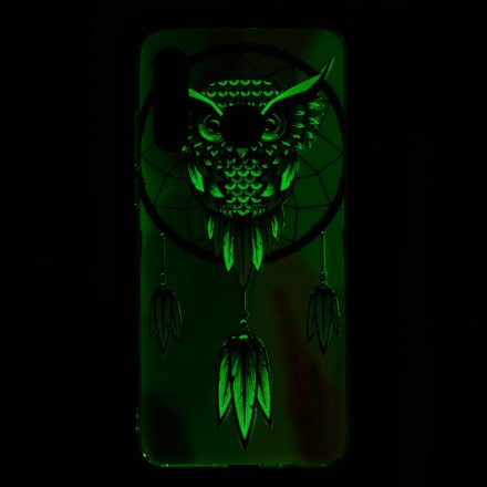 Huawei P30 Lite Coruja de Capa Fluorescente