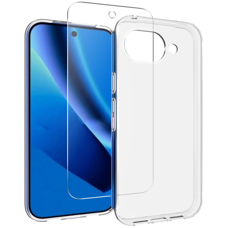 Capa transparente e protetor de ecrã para Google Pixel 10A