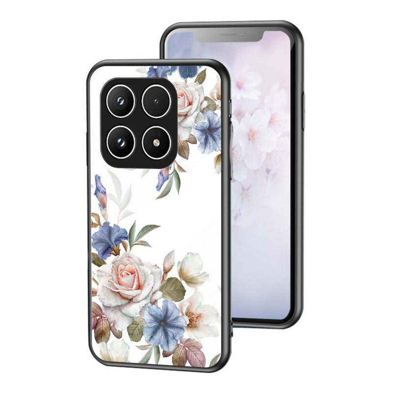 Xiaomi 17 Capa de vidro temperado design floral
