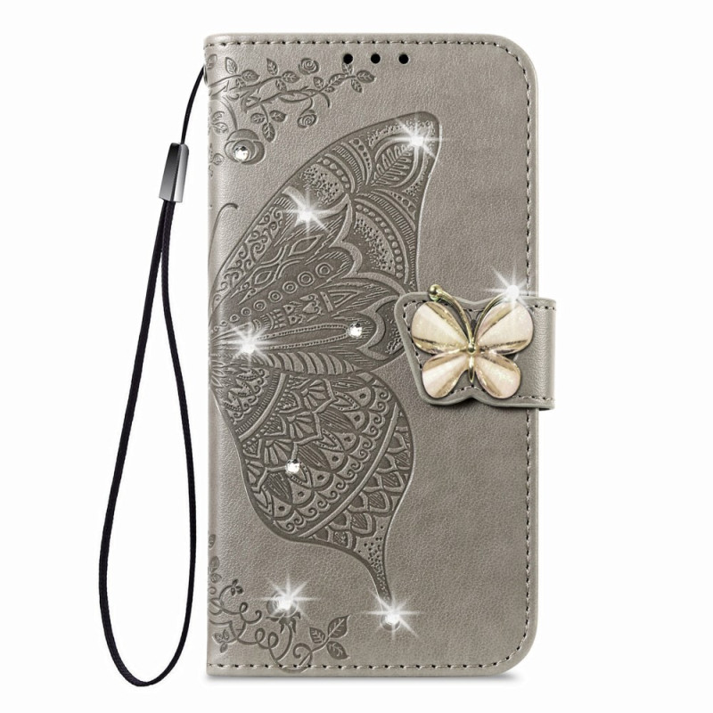 Capa Xiaomi 17 3D Butterfly e Strass