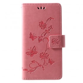 Capa Huawei P30 Lite Butterflies E Flores com Cordão