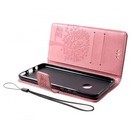Capa Huawei P30 Lite Tree and Owls with Strap