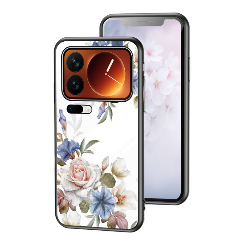 Capa de vidro temperado Xiaomi 17 Pro Max Design floral