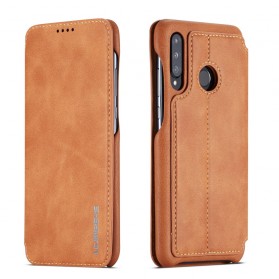 Tampa Flip Cover Huawei P30 Lite LC.IMEEKE Efeito Couro