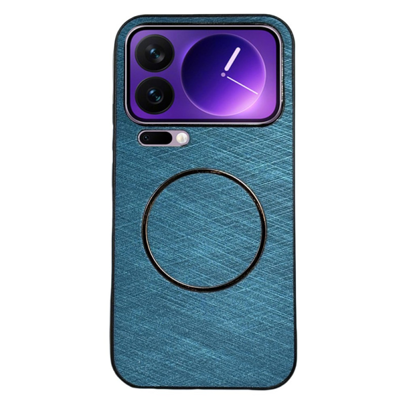 Capa magnética com textura de seda para Xiaomi 17 Pro Max