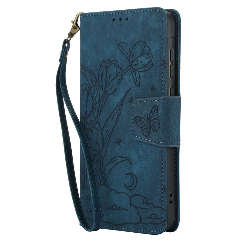Capa para Xiaomi Redmi Note 15 5G / 15 4G Flores e borboletas