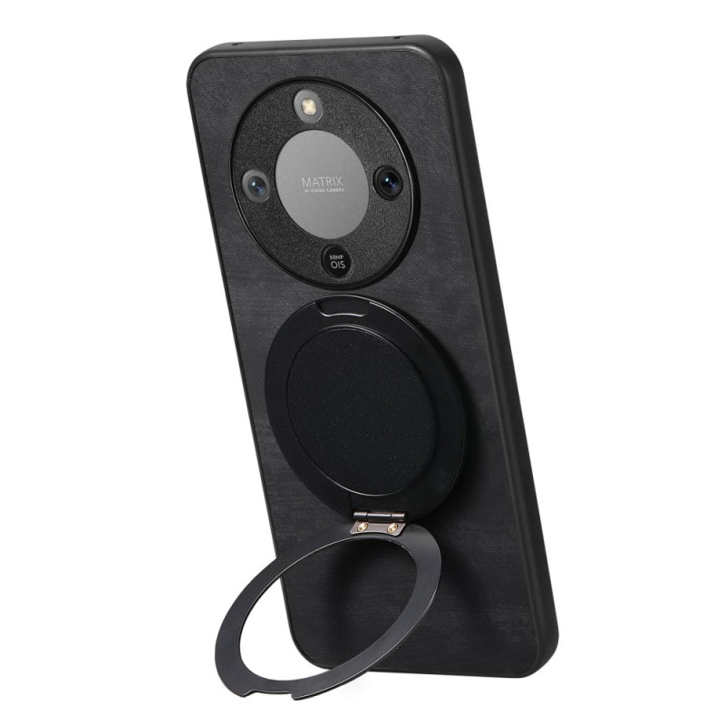 Capa com efeito camurça Honor Magic 8 Lite Suporte rotativo