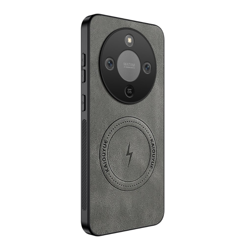 Capa de efeito magnético em pele para Honor Magic 8 Lite