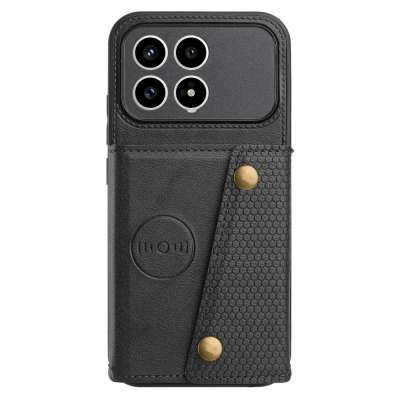 Coque Poco F8 Pro Porte-Cartes Effet Cuir