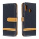 Samsung Galaxy A20e Capa de tecido e efeito pele com cinta