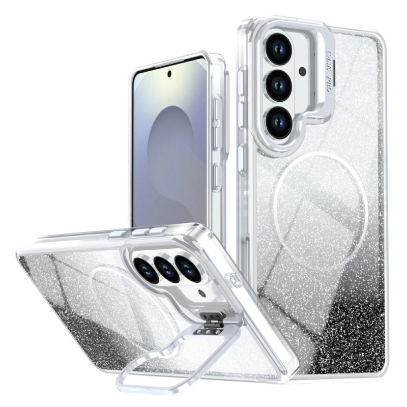 Capa magnética para Samsung Galaxy S26 Plus com brilho gradiente e suporte