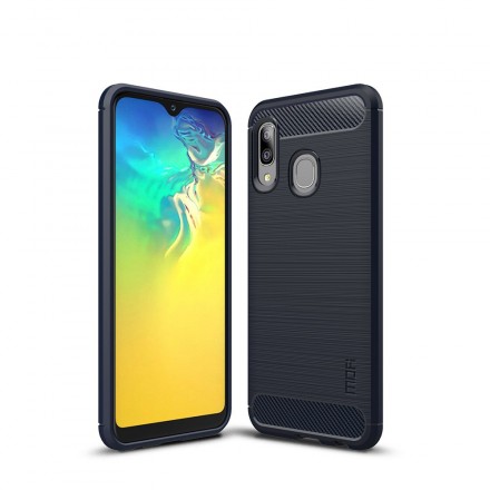 Samsung Galaxy A20e Capa de Fibra de Carbono Escovado MOFI