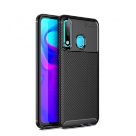 Huawei P30 Lite Capa Textura Flexível de Fibra de Carbono