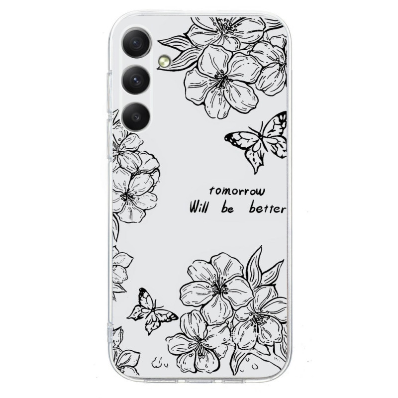 Coque Samsung Galaxy A57 5G Papillon Floral